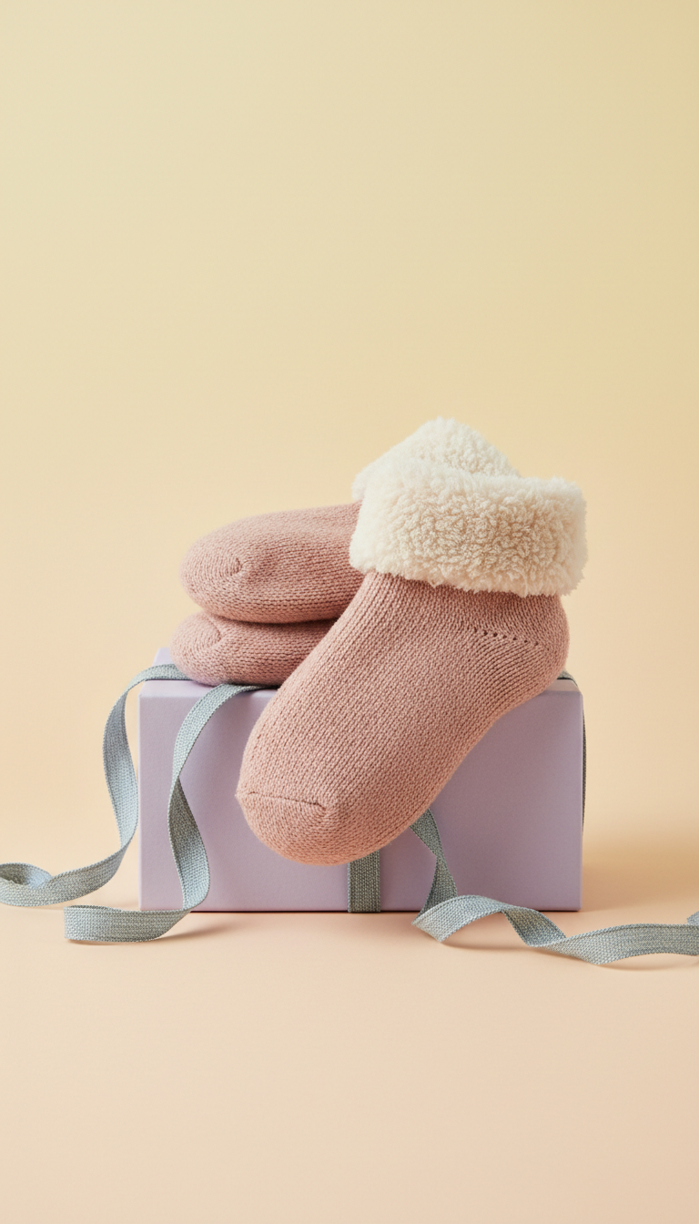 Blush Rose slipper socks