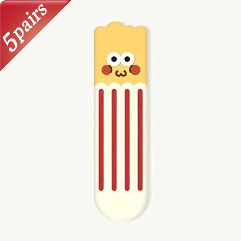 5 Pairs Unisex Socks Funny Cute Sweet Kawaii Mid Socks Set Cartoon 3d Big Eyes Comfortable Breathable High Quality Cotton Socks