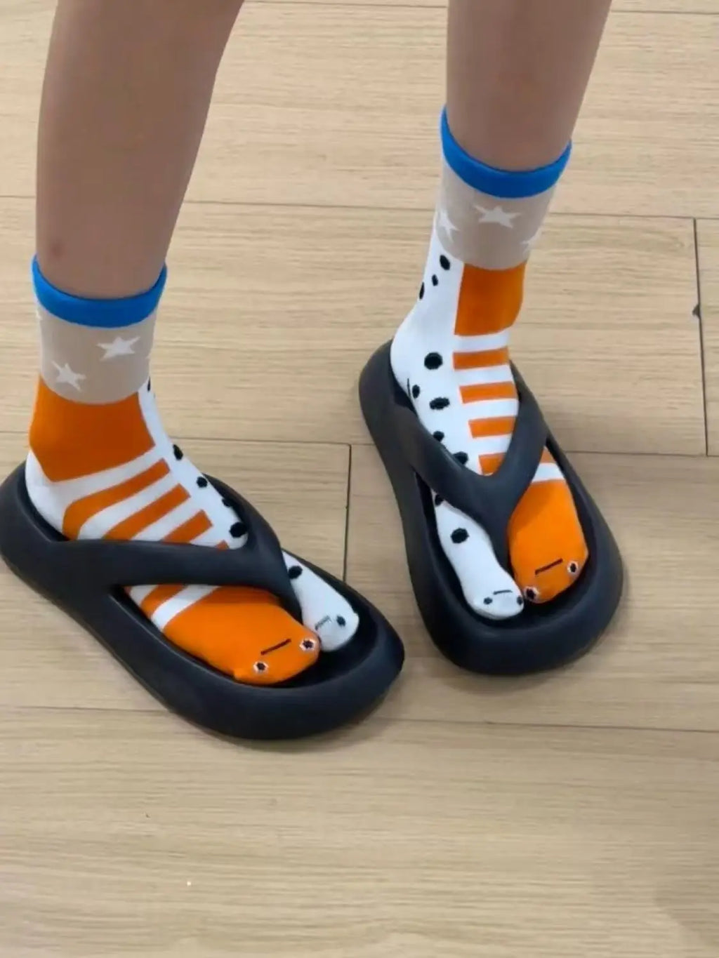 Cartoon Cute Socks Creative Garden Eel Mid Socks Weat Anti Odor Breathable Soft Socks Novelty Ankle Foot Cover Accessories Gift