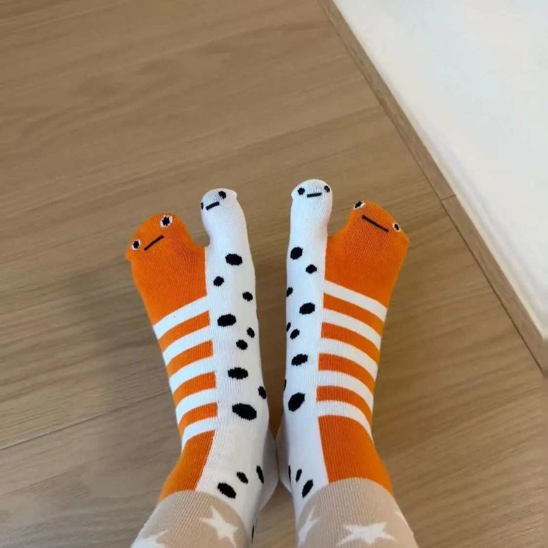 Cartoon Cute Socks Creative Garden Eel Mid Socks Weat Anti Odor Breathable Soft Socks Novelty Ankle Foot Cover Accessories Gift