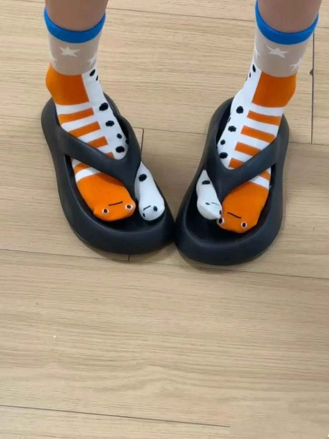 Cartoon Cute Socks Creative Garden Eel Mid Socks Weat Anti Odor Breathable Soft Socks Novelty Ankle Foot Cover Accessories Gift