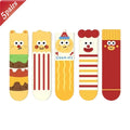 5 Pairs Unisex Socks Funny Cute Sweet Kawaii Mid Socks Set Cartoon 3d Big Eyes Comfortable Breathable High Quality Cotton Socks