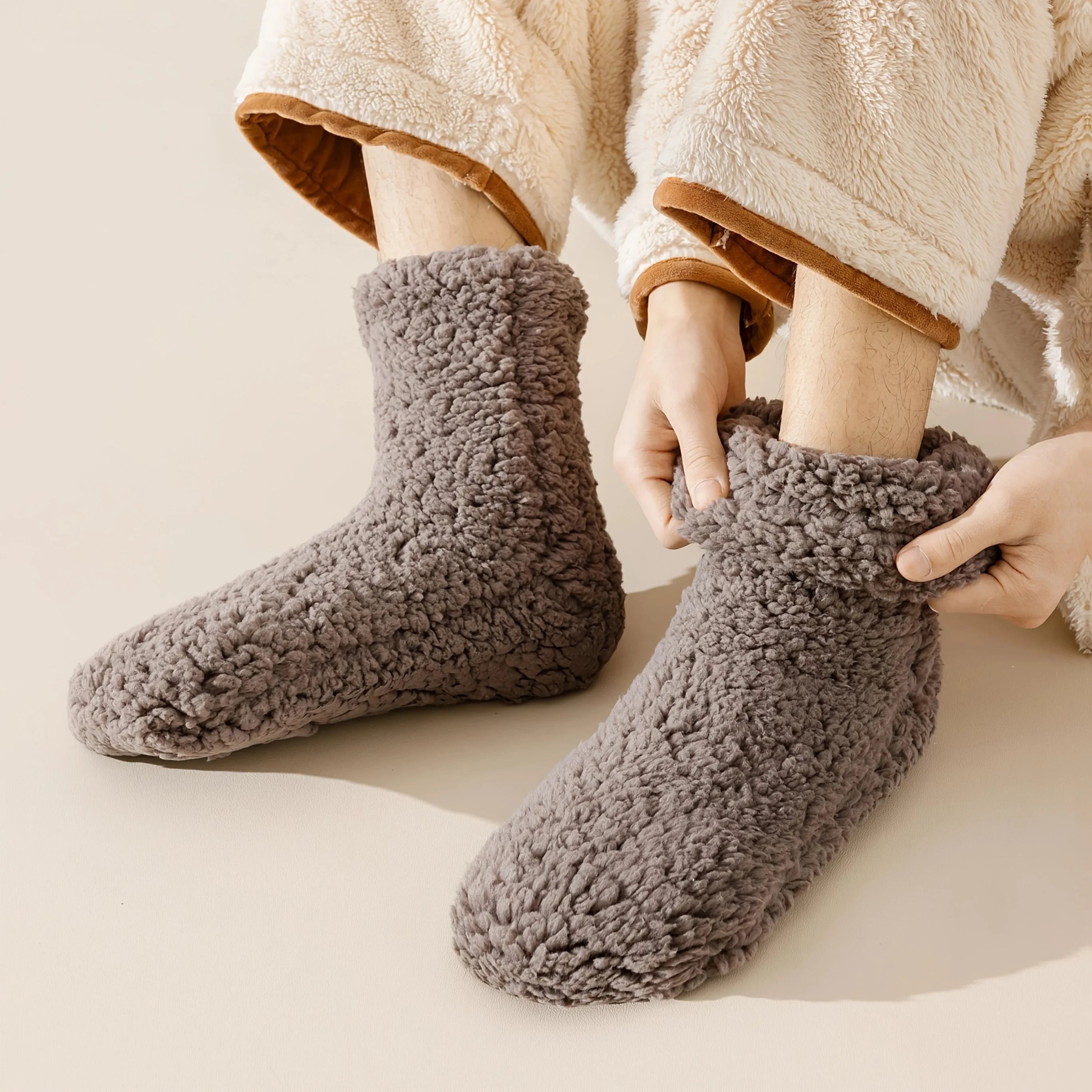 Thickened Socks for Men Warm Cozy Solid Comfortable Breathable Floor Sock Fashionable Soft Lightweight High Quality Sleeping Sox