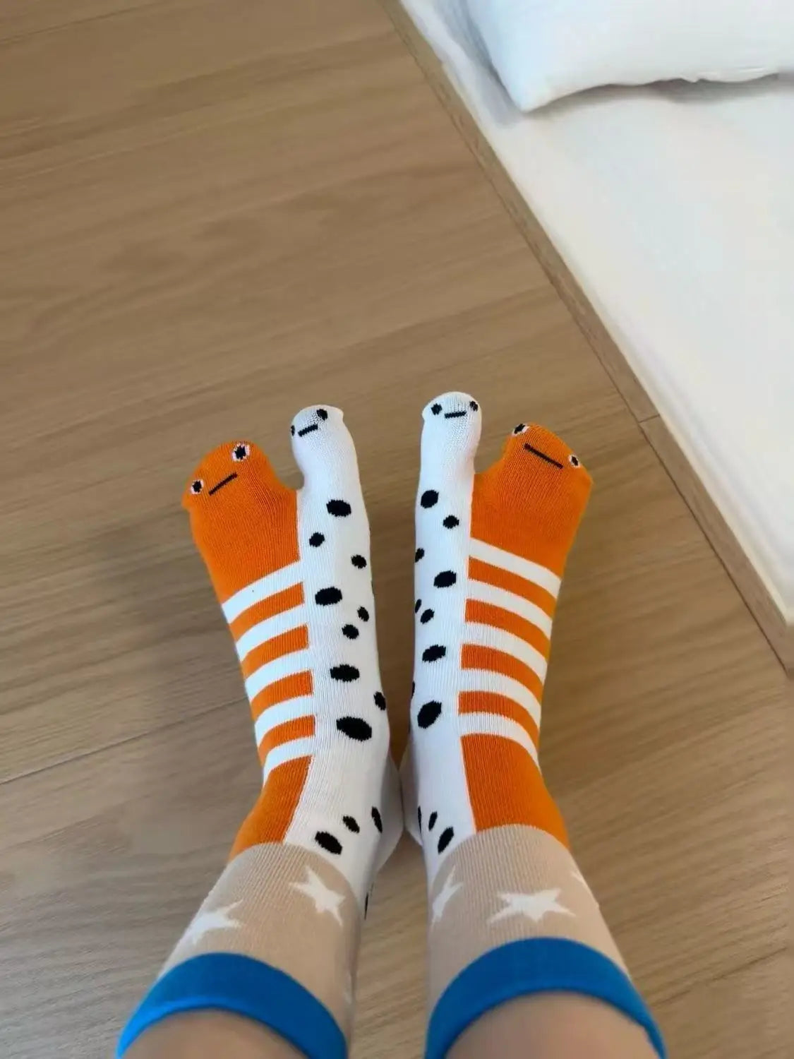 Cartoon Cute Socks Creative Garden Eel Mid Socks Weat Anti Odor Breathable Soft Socks Novelty Ankle Foot Cover Accessories Gift